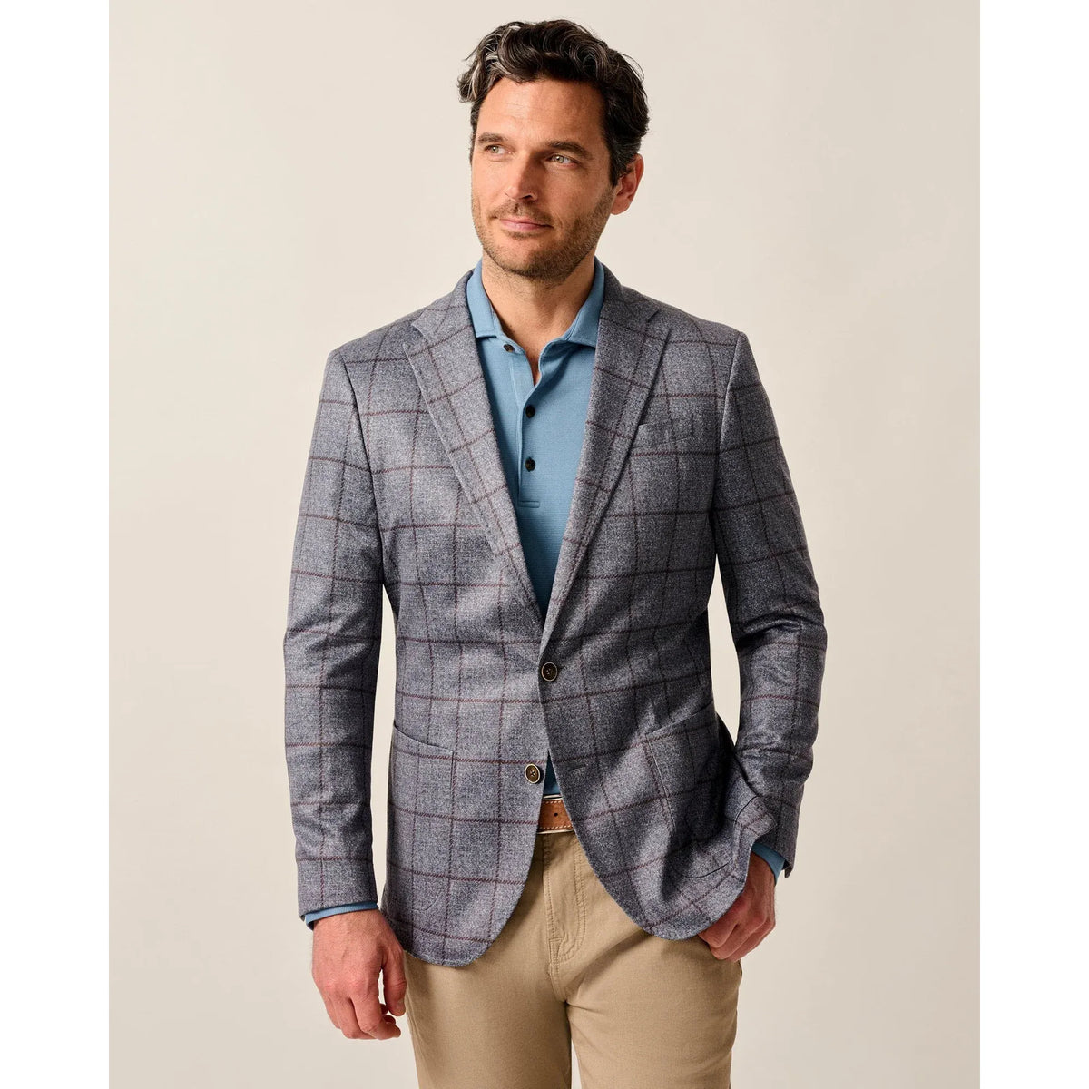 MARK＆LONA　Pavilion Jersey Tops ジャケット　メンズ Malachi Top Shelf Windowpane Knit Sport Coat – HH Clothing Co.