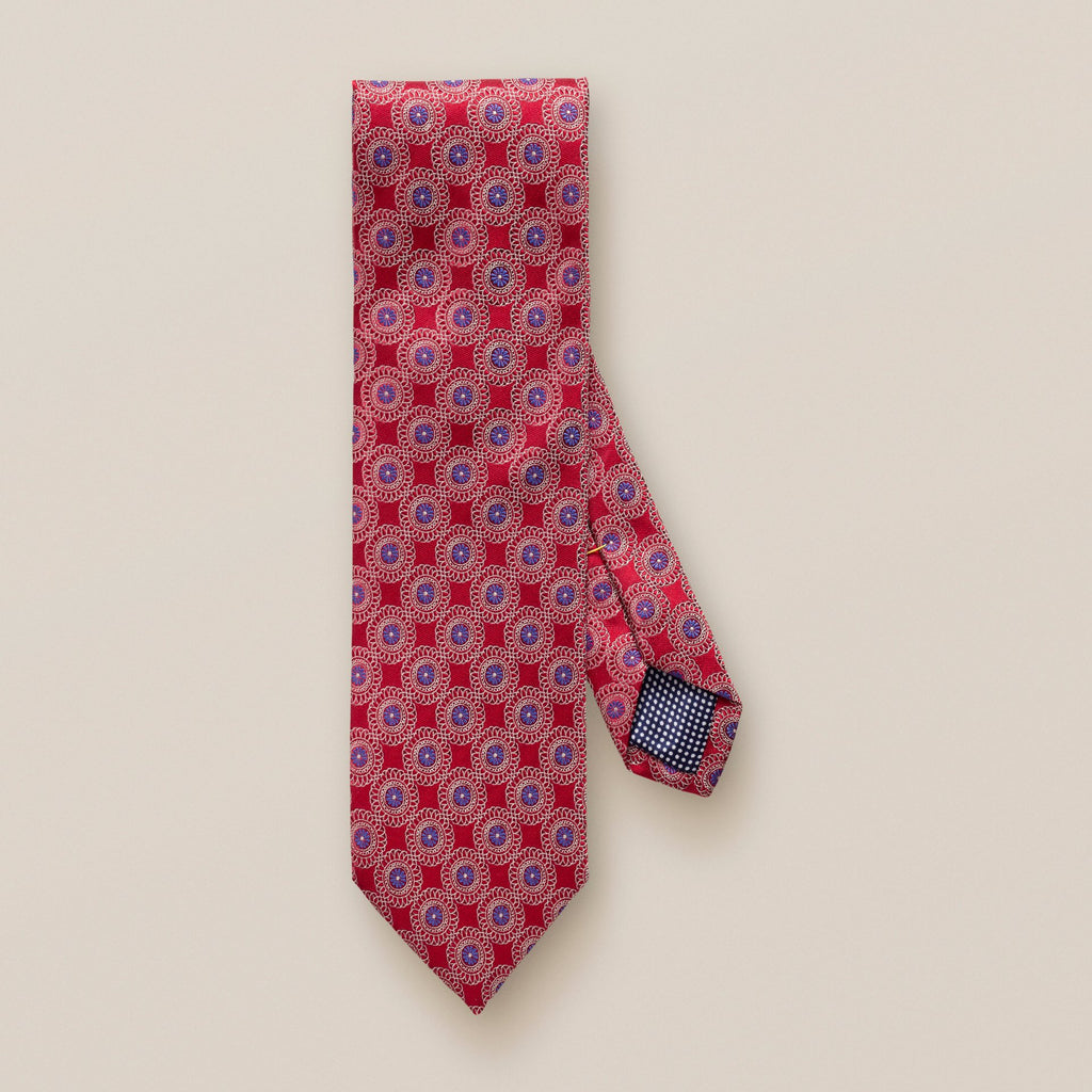 A0003251957 - Red Floral Tie