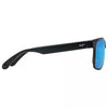 432 - red-sands rectangular - Matte Black/Blue Hawaii Lens