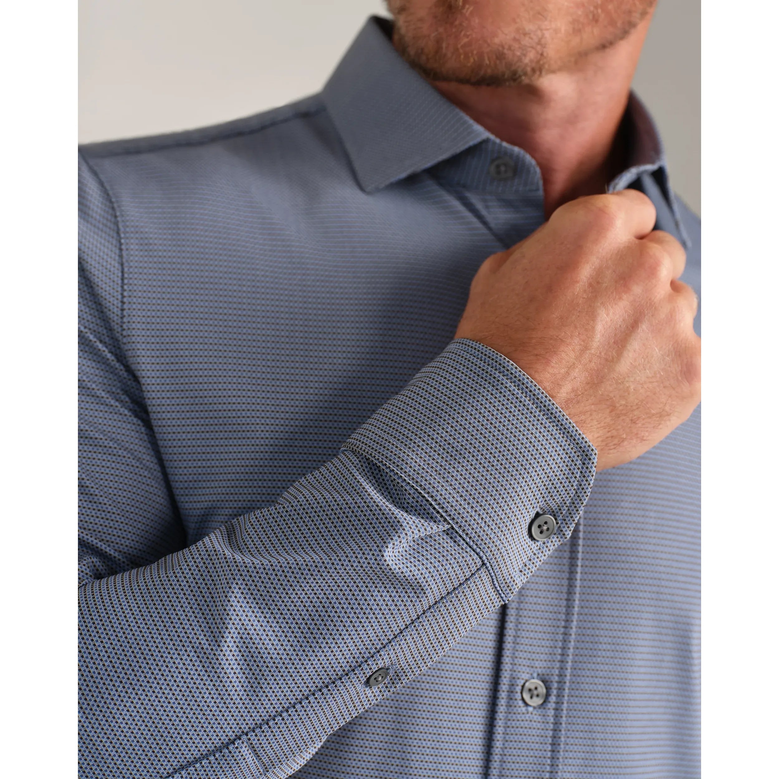 Rhone Commuter Shirt Semi Spread Collar -- Bold Blue/Brown Gingham Rhone Commuter Shirt Semi Spread Collar -- Bold Blue/Brown Gingham