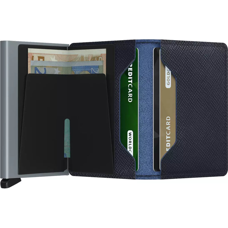 Slimwallet (94.95) - Saffiano Navy