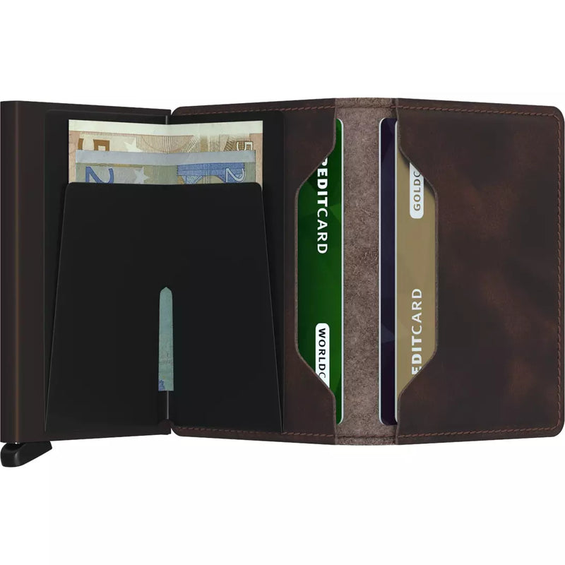 Slimwallet (89.95) - Vintage Chocolate